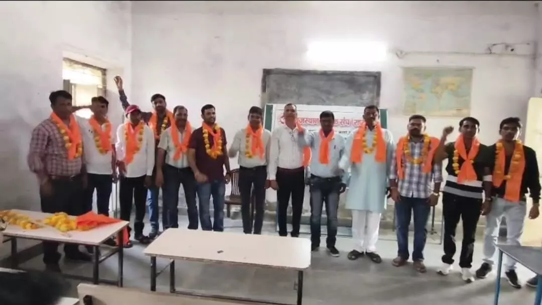 राजस्थान शिक्षक संघ राष्ट्रीय फूलिया कलाँ के मीणा अध्यक्ष व पुरोहित मंत्री बने