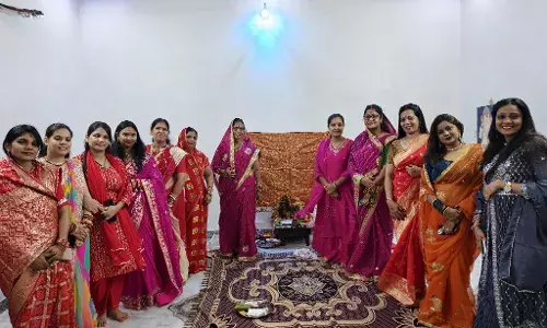 महिला मंडल ने धूमधाम से मनाया तीज महोत्सव महिला मंडल ने धूमधाम से मनाया तीज महोत्सव