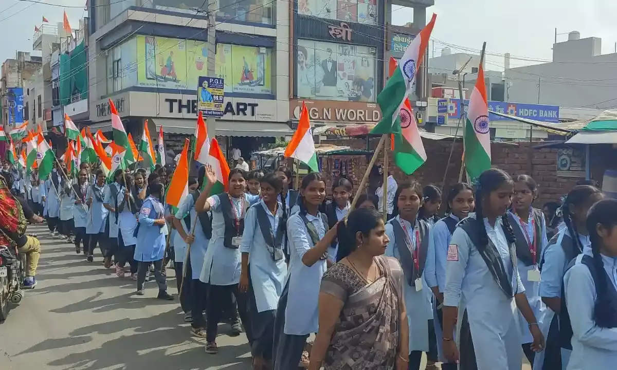 गुलाबपुरा में निकली हर घर तिरंगा – हर घर स्वच्छता रैली, देशभक्ति और स्वच्छता का संदेश हुआ प्रेषित