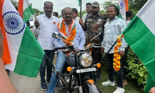 बागोर क्षेत्र मे तिरंगा यात्रा  वाहन रेली निकाली