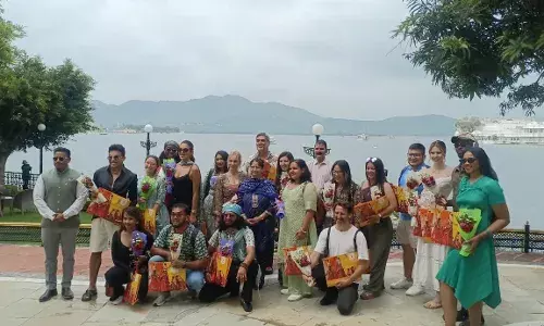 लेटिन अमरीकी देशों के कंटेंट क्रिएटर्स का दल पहुंचा उदयपुर