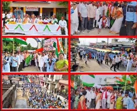 सवाईपुर स्कूल ने तिरंगा यात्रा में बनाया रिकॉर्ड, रचा इतिहास, 111 फीट का तिरंगा बना आर्कषण