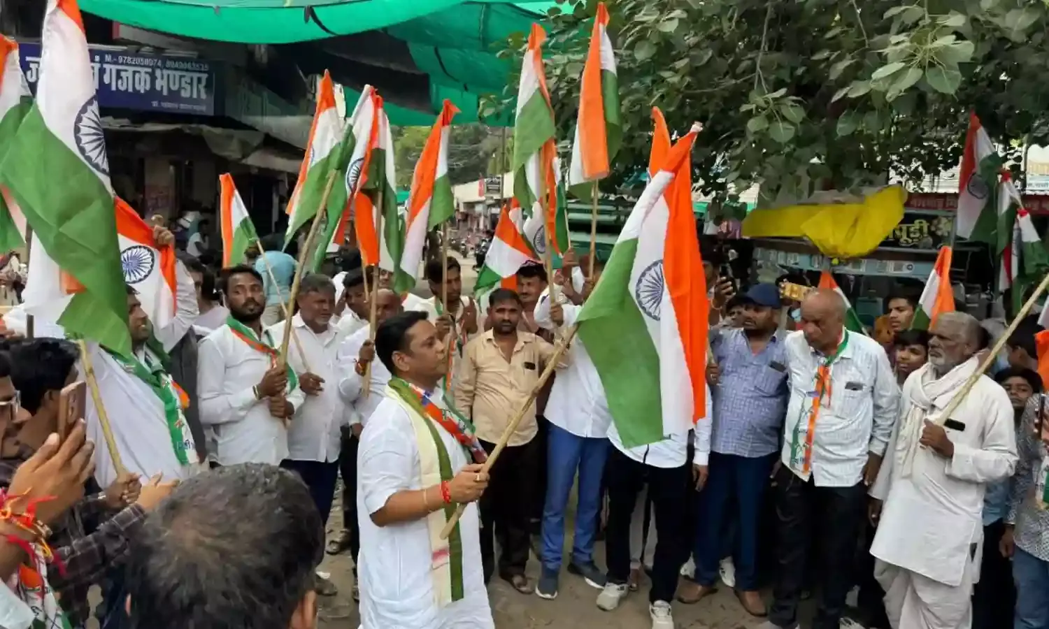 बनेड़ा में तिरंगा यात्रा   के दौरान लगे पकिस्तान  मुर्दाबाद के नारे