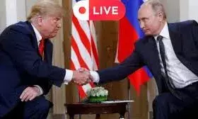 बंद कमरे में हो रही  महाबैठक,ट्रम्प-पुतिन अलास्का में मिले:  यूक्रेन जंग पर बात,  ,क्या यूक्रेन में होगा युद्धविराम