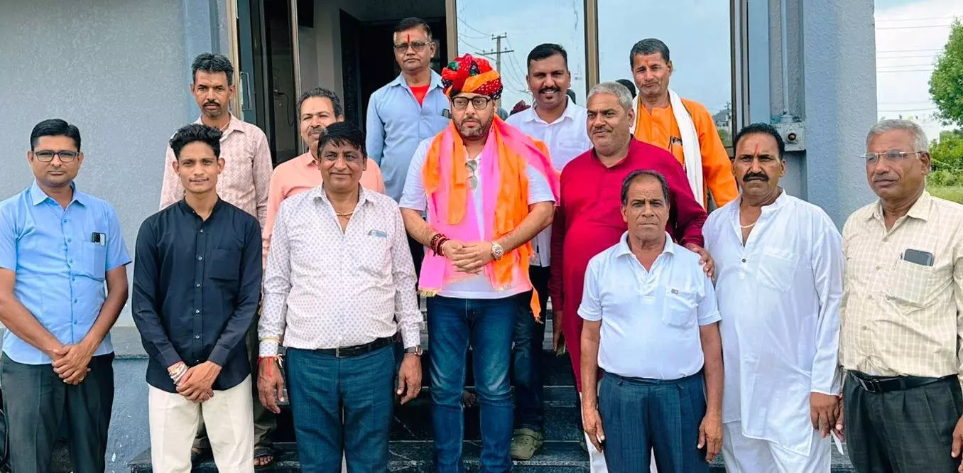 माली महासभा ने कांग्रेस जिला प्रभारी के स्वागत के साथ संगठन में प्रतिनिधित्व देने की की मांग