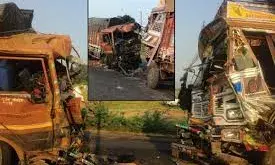 बूंदी में दो ट्रकों की भिड़ंत में 3 लोगों की मौत