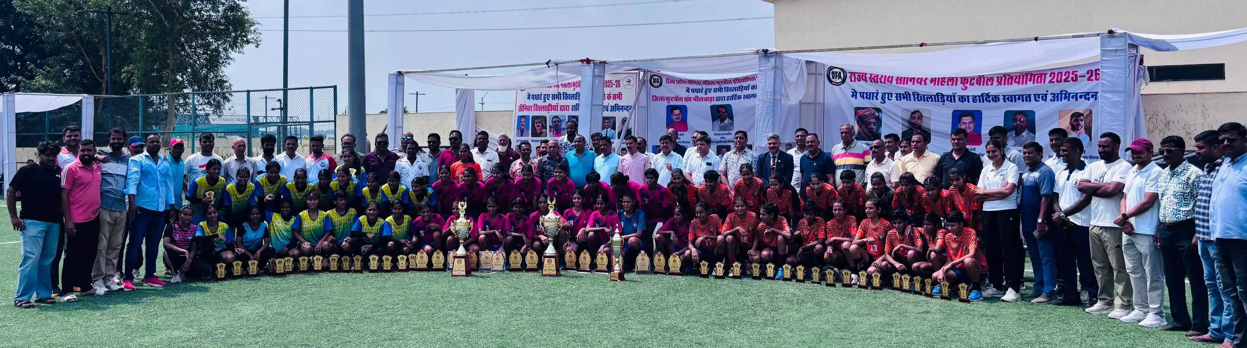 भीलवाड़ा: राज्य स्तरीय सीनियर महिला फुटबॉल प्रतियोगिता में बीकानेर ने अजमेर को 2-1 से हराकर जीता खिताब