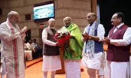 एनडीए संसदीय दल की बैठक में राधाकृष्णन का स्वागत; पीएम मोदी ने विपक्ष से की समर्थन की अपील