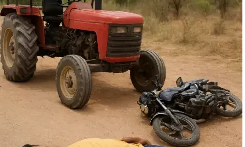 बिजोलिया: ट्रैक्टर-बाइक भिड़ंत में युवक की मौत