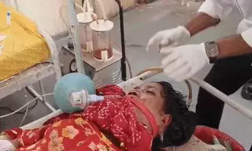 प्राइवेट हॉस्पिटल की दूसरी मंजिल से कूदी महिला, मौत