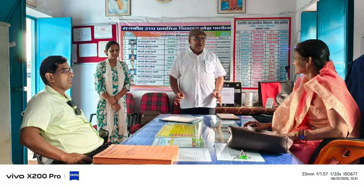 सीबीईओ शाहपुरा गीता माहेश्वरी ने किया खेड़ा पालोला विद्यालय का निरीक्षण सीबीईओ शाहपुरा गीता माहेश्वरी ने किया खेड़ा पालोला विद्यालय का निरीक्षण