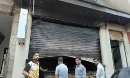 आसींद में मेडिकल स्टोर में भीषण आग, 5 लाख की नगदी सहित 27 लाख का का  माल जलकर राख , साजिश की आशंका