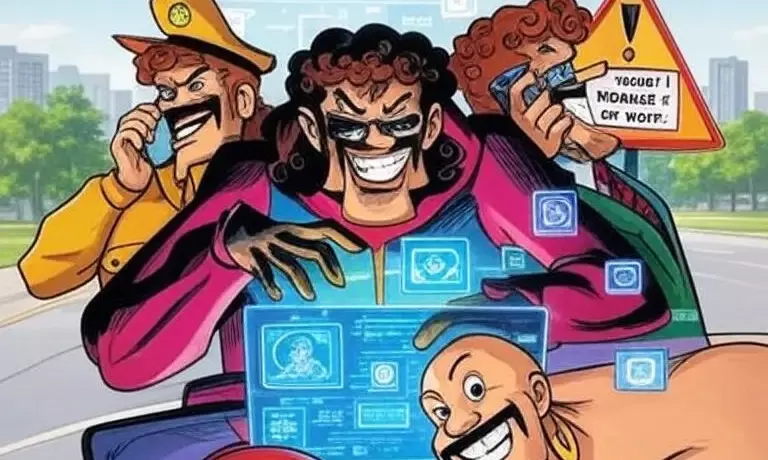 सिर पर मंडरा रहा धोखाधड़ी का खतरा: चाचा चौधरी ने चेताया, साबू, सतर्क रहना!, भीलवाड़ा में ठगों का मायाजाल सिर पर मंडरा रहा धोखाधड़ी का खतरा: चाचा चौधरी ने चेताया, साबू, सतर्क रहना!, भीलवाड़ा में ठगों का मायाजाल