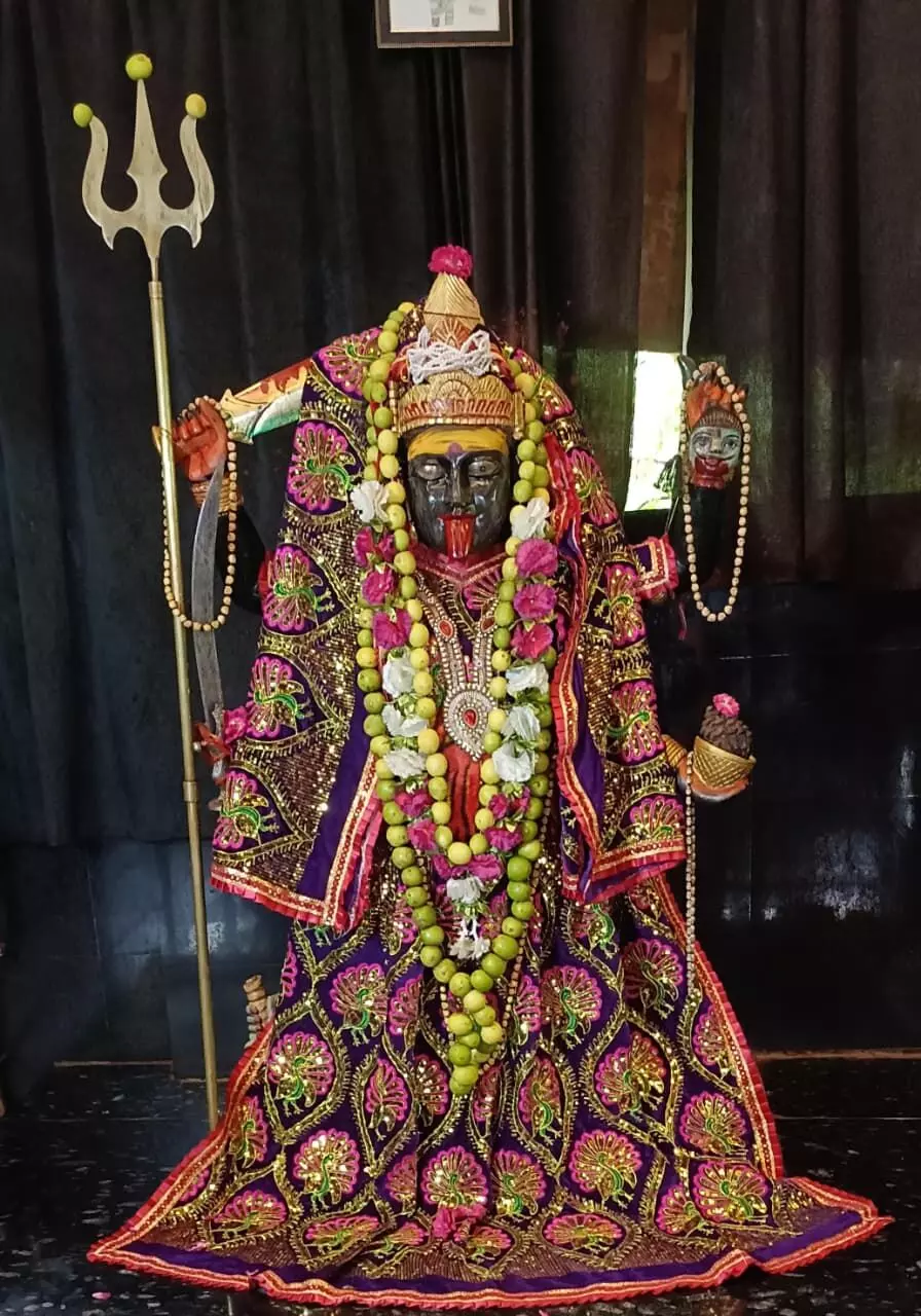 मसानिया भैरवनाथ मंदिर में हुआ शमशान भद्रकाली माता का विशेष अभिषेक