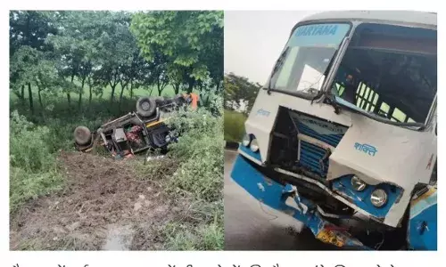 कैथल हाईवे पर बस और पिकअप में भिड़ंत, चार बुजुर्गों की मौत, सात गंभीर घायल