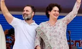 प्रियंका और राहुल गांधी बिहार में वोटर अधिकार यात्रा पर, जानकी मंदिर में पूजा से करेंगे शुरुआत प्रियंका और राहुल गांधी बिहार में वोटर अधिकार यात्रा पर, जानकी मंदिर में पूजा से करेंगे शुरुआत