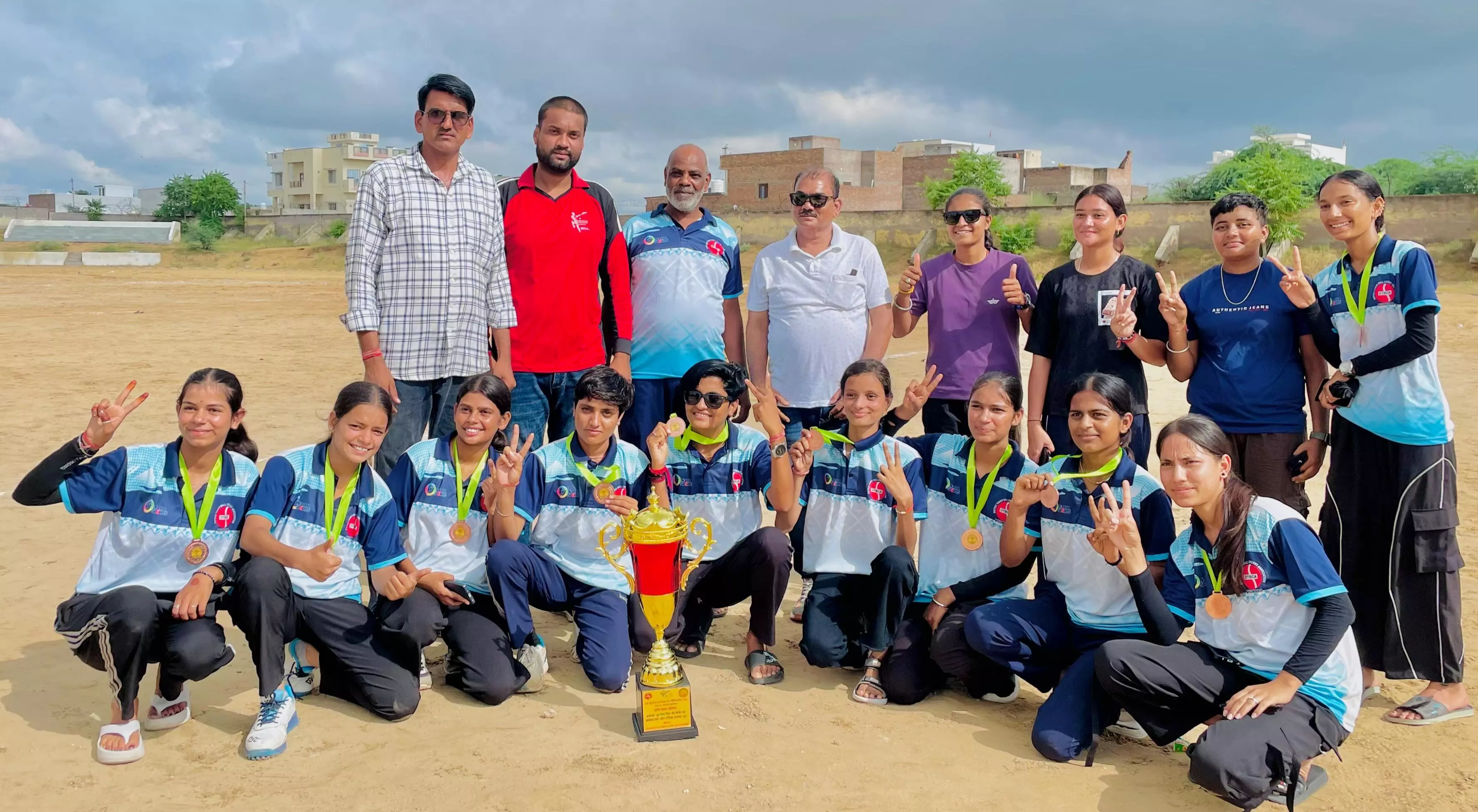 राज्य स्तरीय क्रिकेट में भीलवाड़ा की बेटियों का कमाल, मिला तीसरा स्थान