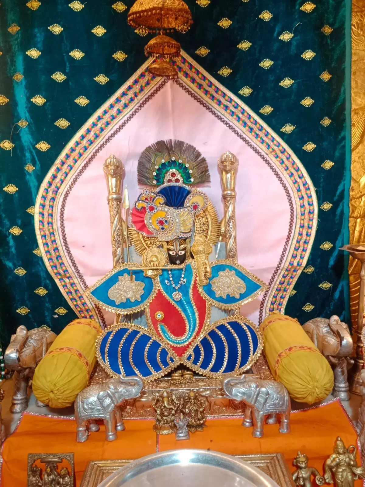 गणपति रूप में श्री कोटडी श्याम दरबार आज श्रृंगार आरती के दर्शन आज दिनाँक 27/08/2025