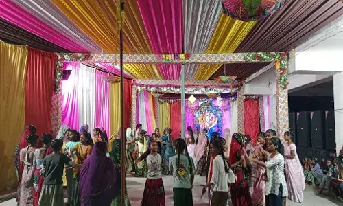 गणेश चतुर्थी पर घोसुण्डा में डांडिया महोत्सव की धूम