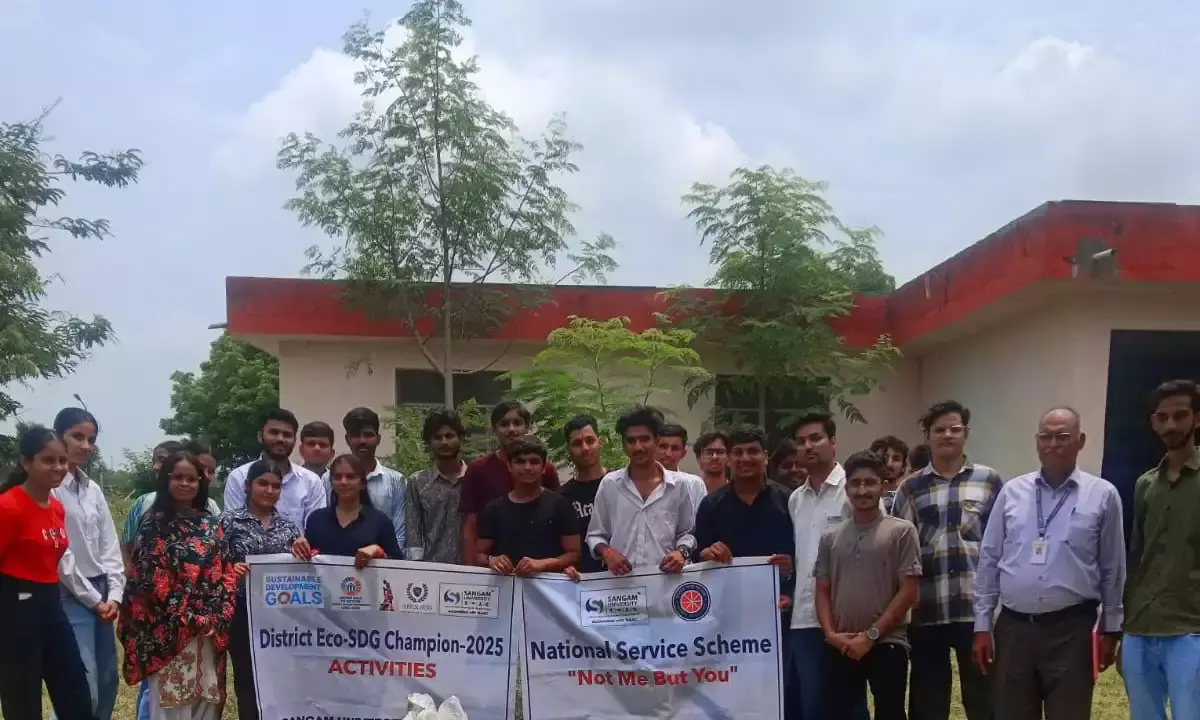 संगम विश्वविद्यालय में जीरो वेस्ट प्लास्टिक ड्राइव का आयोजन