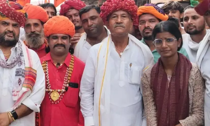 देव सेना ने आसींद में निकाली विशाल शोभायात्रा