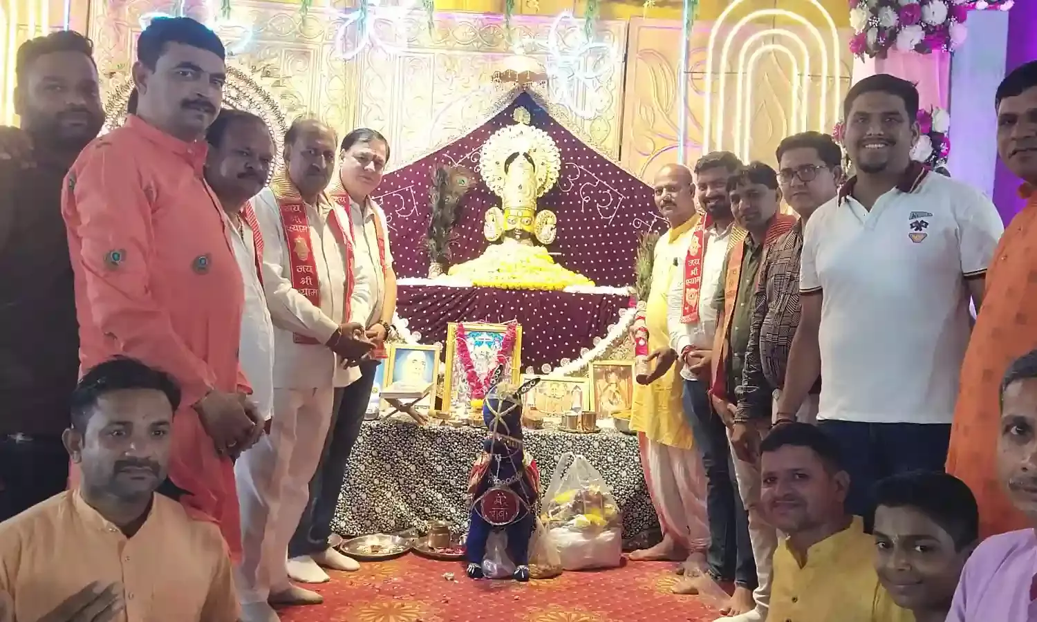 श्री गणेश महोत्सव के चौथे दिन श्री गणेश जी एवं खाटू श्याम जी की महाआरती की