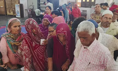 मांडल में निःशुल्क नेत्र परीक्षण एवं मोतियाबिंद जांच शिविर आयोजित