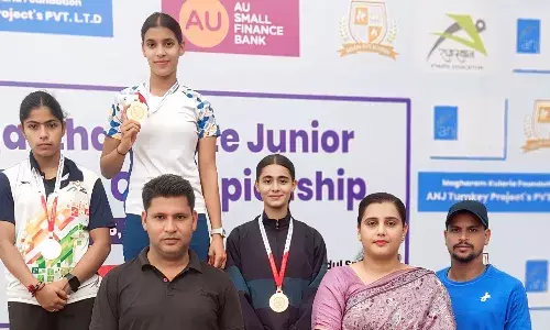 राजस्थान जूनियर गर्ल्स एथलेटिक्स चैंपियनशिप: भीलवाड़ा की आरज़ू बागवान ने जीता कांस्य पदक