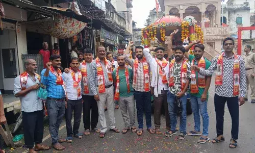 तेजा दशमी के अवसर पर नगर कांग्रेस ने किए स्वागत