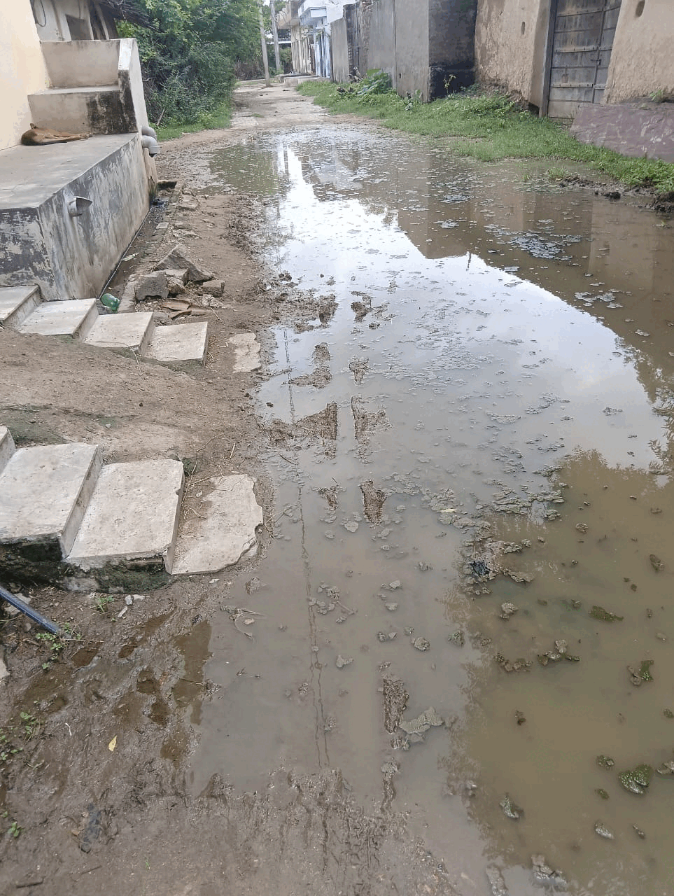 मेघरास में कीचड़ से परेशान ग्रामीण, दो साल से नहीं हुआ समाधान मेघरास में कीचड़ से परेशान ग्रामीण, दो साल से नहीं हुआ समाधान