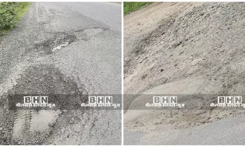 जयपुर-कांकरोली स्टेट हाइवे गड्ढों में तब्दील, आये दिन हो रहे हैं हादसे, वाहन चालक परेशान