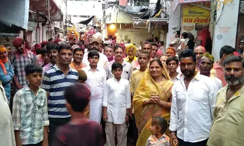 हमीरगढ़ में जलझूलनी एकादशी पर  रामरेवाडिय़ां निकली, ठाकुरजी को  जल विहार कराया