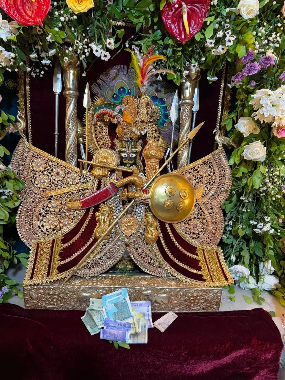 श्री चारभुजा-नाथ जी के जल-झूलन-एकादशी` मंगला श्रृंगार दर्शन-कोटड़ी