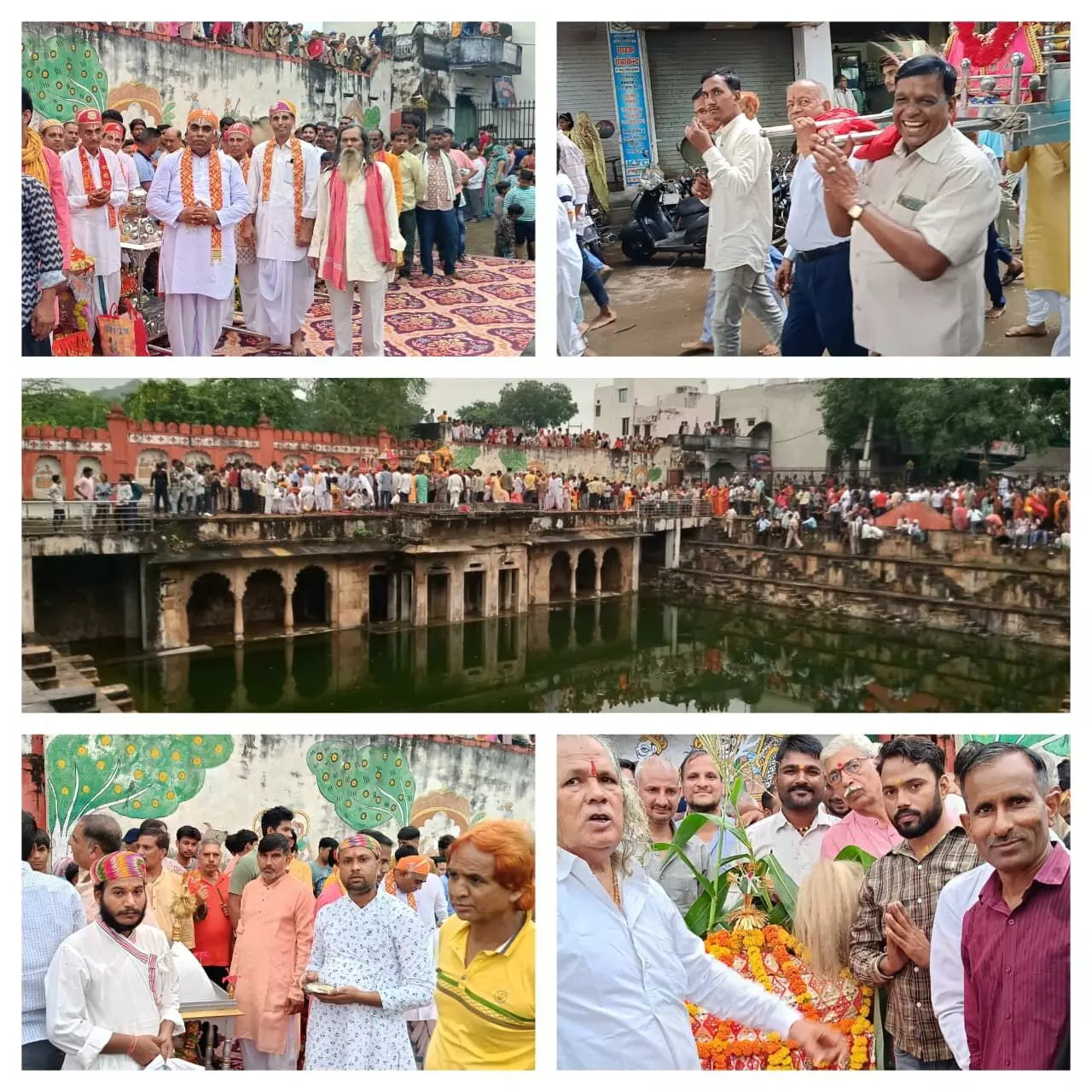 ठाकुर जी झूले सांस्कृतिक और ऐतिहासिक धरोहर मानकुंड में, भक्ति मय हुआ बनेड़ा