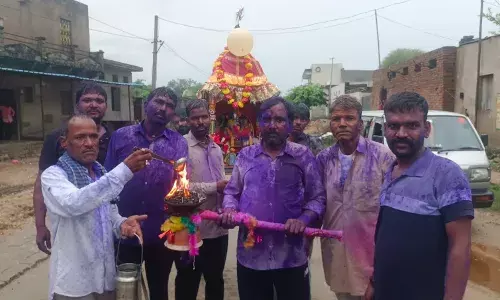 रेगर समाज ने निकाला रामदेव जी का बेवाण