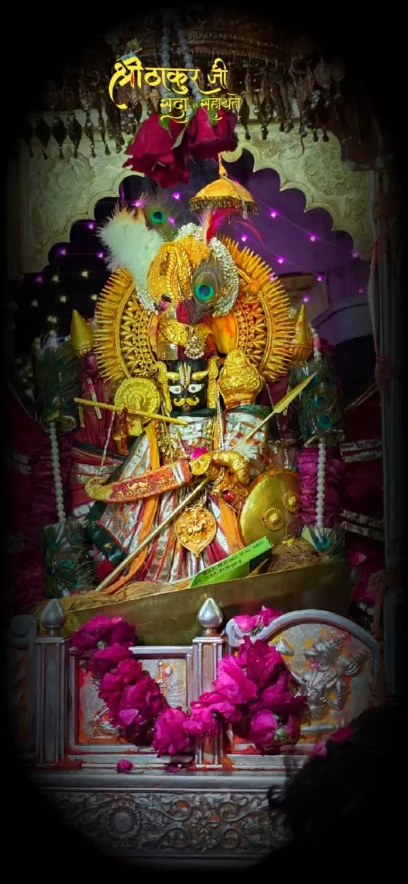 *श्री चारभुजा-नाथ जी के *रेवाड़ी* *मंगला* श्रृंगार दर्शन-कोटड़ी श्री धाम  कोटड़ी श्याम