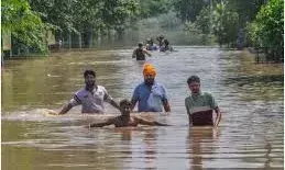 पंजाब में बाढ़ का कहर, 43 लोगों की मौत, 1902 गांव डूबे