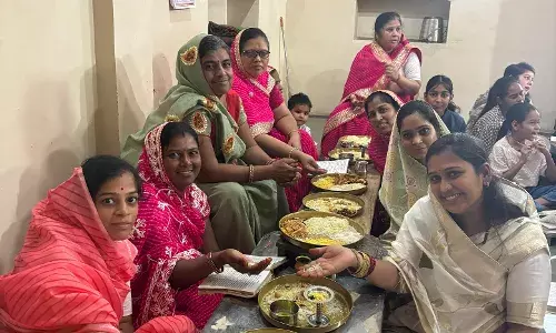 चाँद जी की खेड़ी दिगम्बर जैन मंदिर में अनंतचतुर्दशी पर शोभायात्रा और वार्षिक कलशाभिषेक