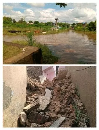 रायला में मूसलाधार बारिश का कहर, मकान ढहने से मची अफरा-तफरी