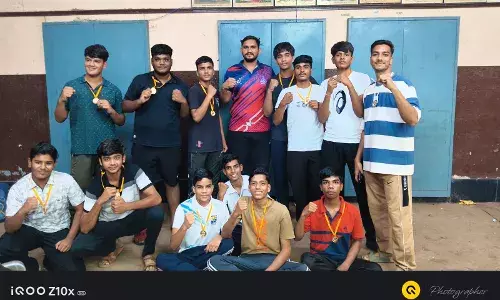 जिला स्तरीय मुक्केबाजी प्रतियोगिता में जीते 12 स्वर्ण पदक