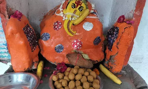 गणेश जी के छप्पन भोग लगाया