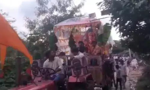 बंरूदनी में गणेश प्रतिमा विसर्जन समारोह आयोजित