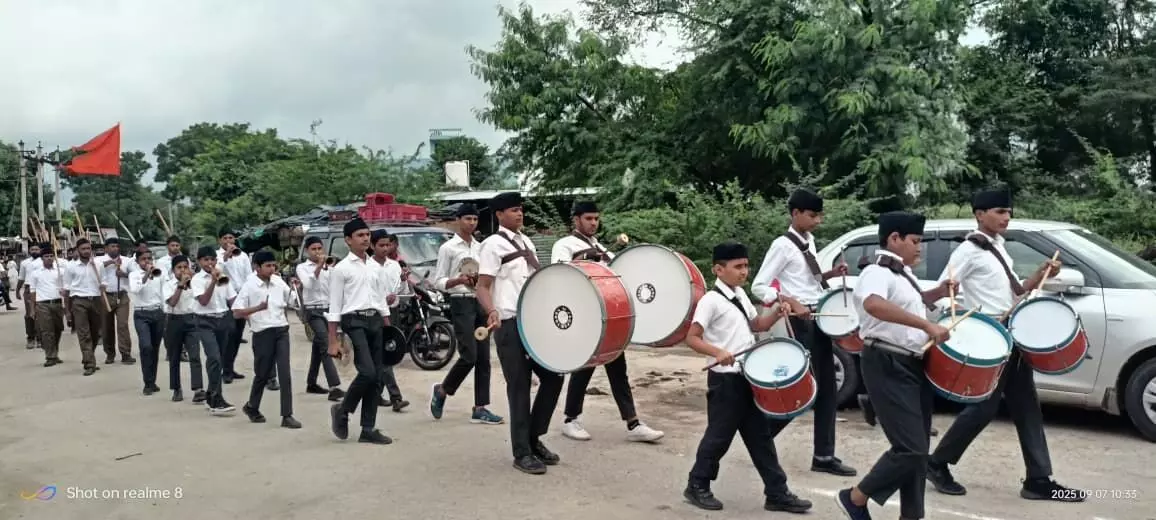 चांदरास मण्डल का पथ संचलन निकाला चांदरास मण्डल का पथ संचलन निकाला