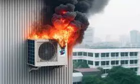 AC में आग लगने से  एक ही कमरे में सोए पति-पत्नी और बेटी का दम घुटा,मौत