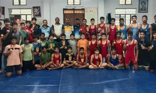 जिला स्तरीय स्कूली कुश्ती मे शिव व्यायाम शाला पुर के पहलवानो ने जीते 27 गोल्ड