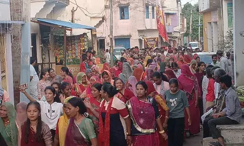 गुरला में देवमंगरी देव नारायण के भादवा में चली अखंडज्योत, देवनारायण का निकला जलुस