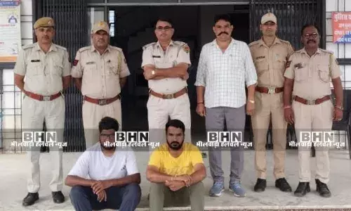 अवैध वसुली करने के लिये धमकाने और अवैध कब्जा करने वाले दो आरोपित गिरफ्तार