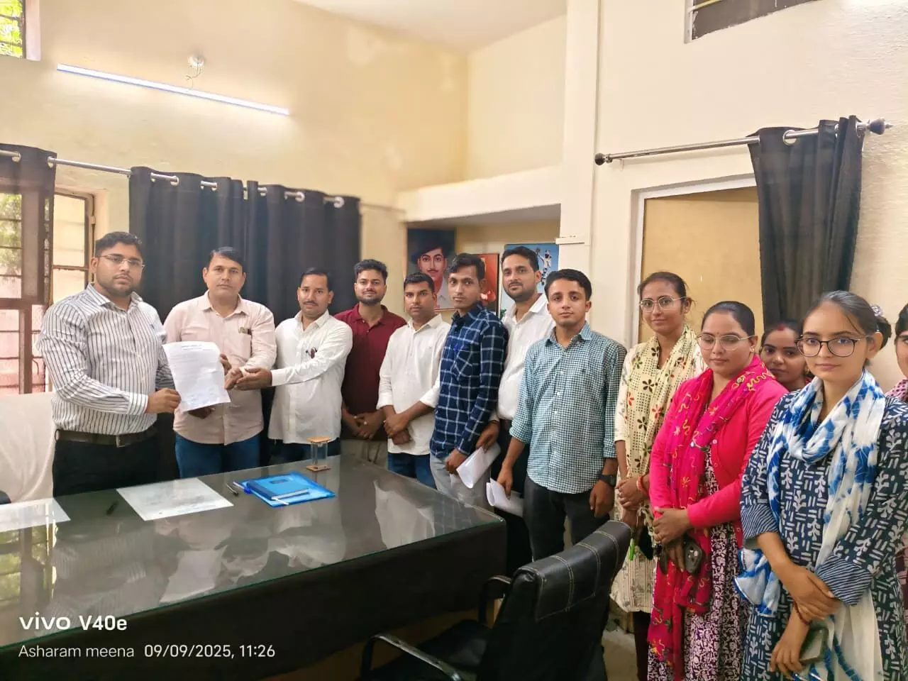 पटवार संघ ने दिया तहसीलदार को ज्ञापन