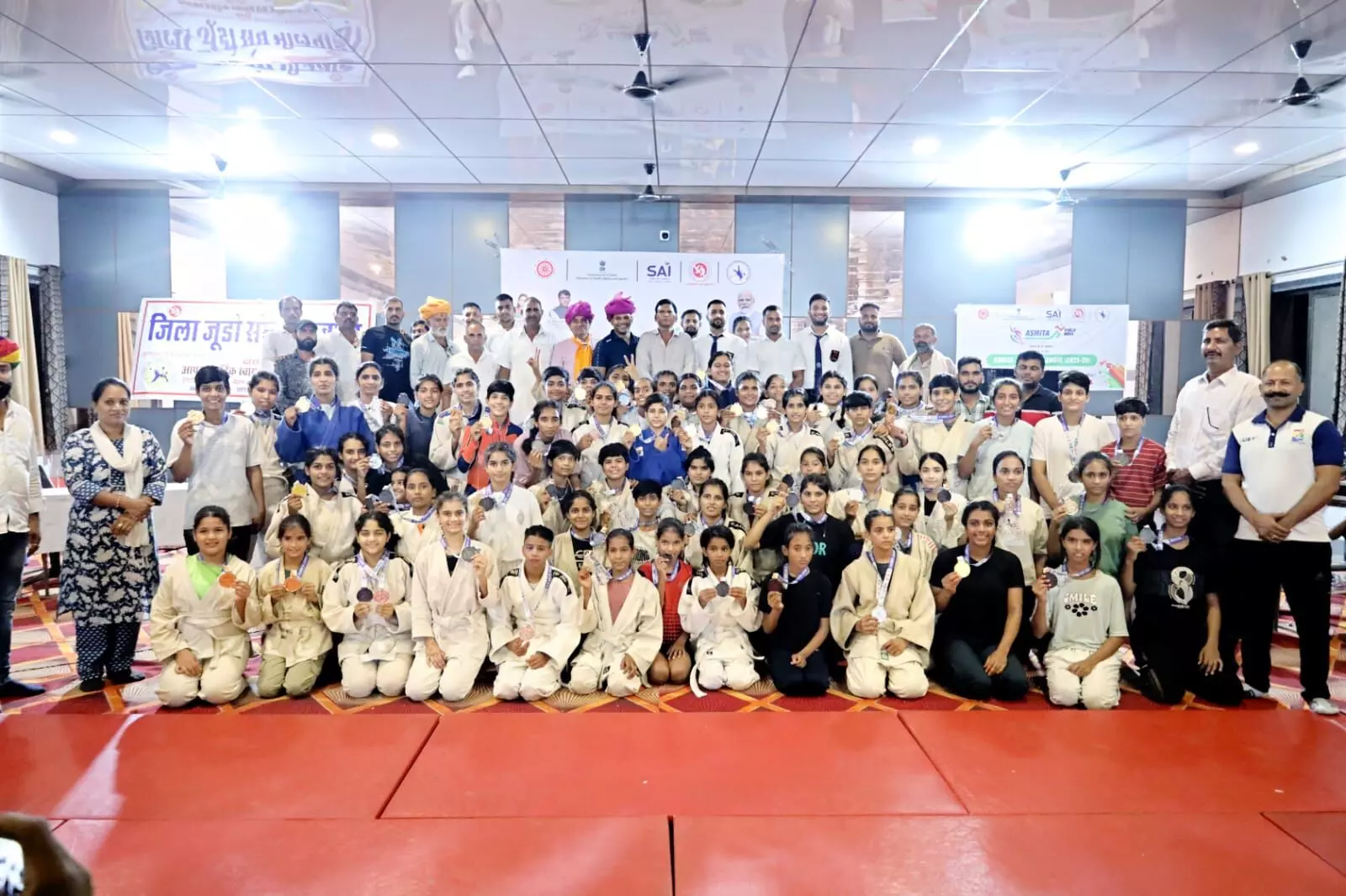 भीलवाड़ा में खेलो इंडिया अस्मिता महिला जूडो लीग प्रतियोगिता का आयोजन