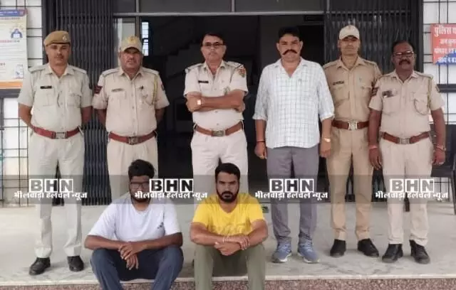 अवैध वसुली करने के लिये धमकाने और अवैध कब्जा करने वाले दो आरोपित गिरफ्तार